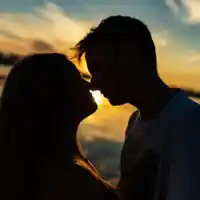 Photo of a loving couple